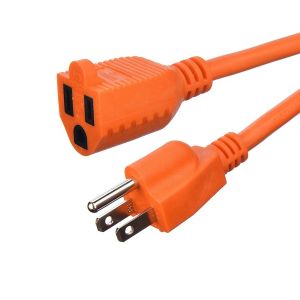 End Type / 15ft Heavy Duty Power Cord In 3 Prong16 SJTW AWG On Outdoor