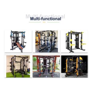 Black Home Commercial Use Multi Station Equipment Multi Function Gym