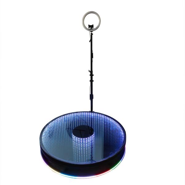 Wedding Social Kiosk Photo Booth LED Slow Motion 360 Spinning Booth