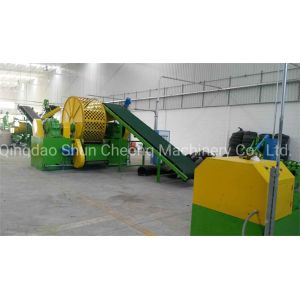 China Waste Tire Recycling Plant / Whole Waste Tyre Shredder Machine