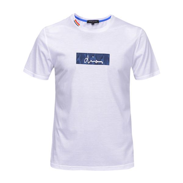 Buy 100% Cotton Men Polo Style T Shirt Custom Design Environmental Protection at wholesale prices