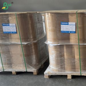 60g 100% Virgin Ribbed Brown Kraft Paper For Flower Packing 60cm High Strength