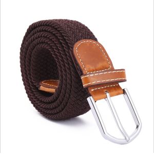 Braided Canvas Fabric Elastic Belt