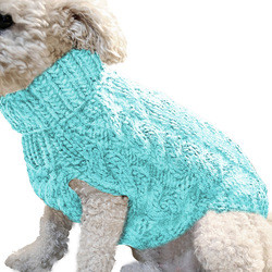 Striped dog winter clothes