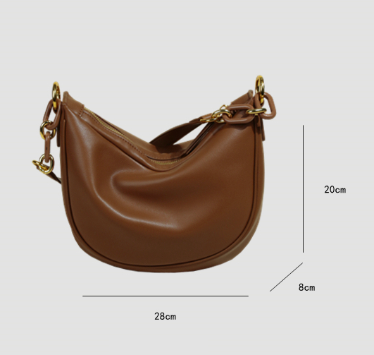 Dumplings Underarm Shoulder Bag 28cm 10cm Female Crossbody Bag