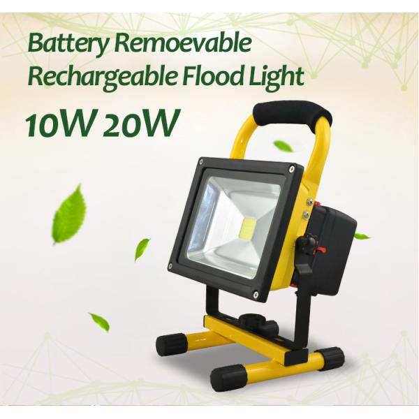 Energy saving IP65 high lumen outdoor rechargeable led flood 12-24v/100-240v ip65 10W 20W rechargeable flood light