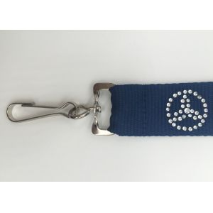 20MM Fashion Promoitonal Blings Benz making screen Lanyards in blue color