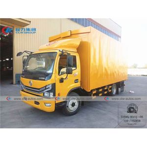 Quality Dongfeng Duolicar 20cbm Double Wing Opening Unfolding Van Cargo Truck for sale