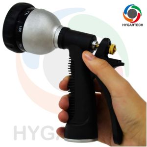 Quality Metal 8-Pattern Garden Hose Nozzle With Rear-Trigger Control for sale