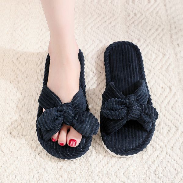 Classical Designs Women's Indoor Slippers Soft Sole Open Toe House Slippers OEM