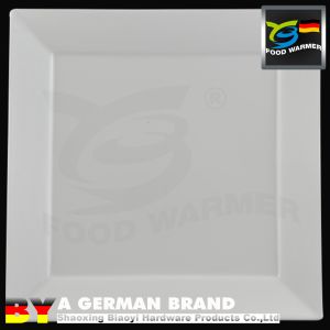 Commercial Restaurant Supplied 9 Square White Porcelain Square Rim Plate