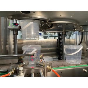 Bottles Detergent Powder Candy Filling Packing Machine Sealing Capping Labeling