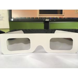 Anti Uv Eclipse Viewing Glasses , Black Silver Solar Eclipse Lenses