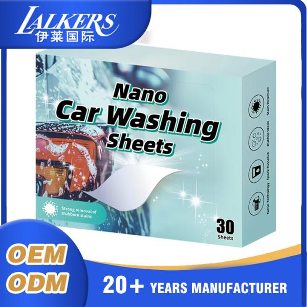 Buy Natural Biodegradable Car Cleaning Sheets Space Saving Design Lightweight at wholesale prices
