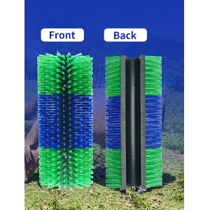 Quality Durability Cow Scratching Brush Weather Resistant Nylon Bristle Cow Cleaner for sale