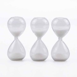 White Mini Hourglass Sand Timer 1 Minutes Shower Timer Hourglass