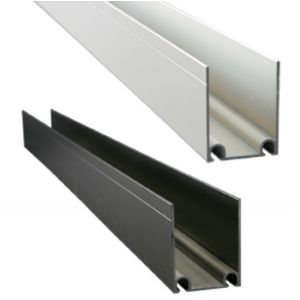 China Alu 55 Aluminium Door Profile Anodised With 7000mm Length on sale