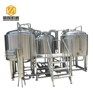 SS304 Material Small Microbrewery Equipment , Automated Beer Brewing System