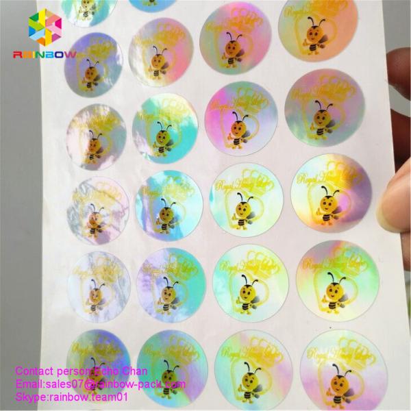 Reusable stand up holographic foil bag without printing for cosmetic or salts packing