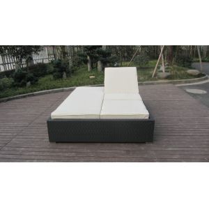 PE Rattan Adjustable Lounge Chair , Modern Foldable Chaise Lounge