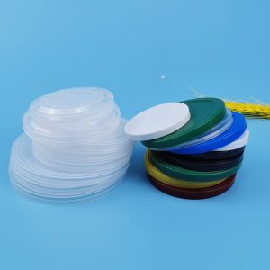 PE Black FDA Recycling 83mm Plastic Tin Can Covers