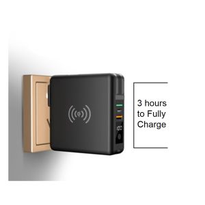 Rubber Oil Input Tablet PC 10W Wireless Charging Power Bank