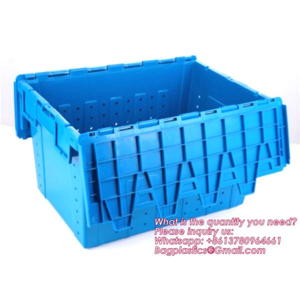 Buy Collapsible Storage Bin With Lid - 48L Foldable Plastic Box For Garage, Car Trunk, And Organization - Stackable Lidded Container at wholesale prices