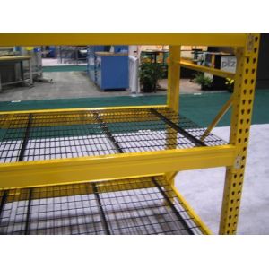 Steel Powder Coated Industrial Pallet Racking Systems with Wire Decking