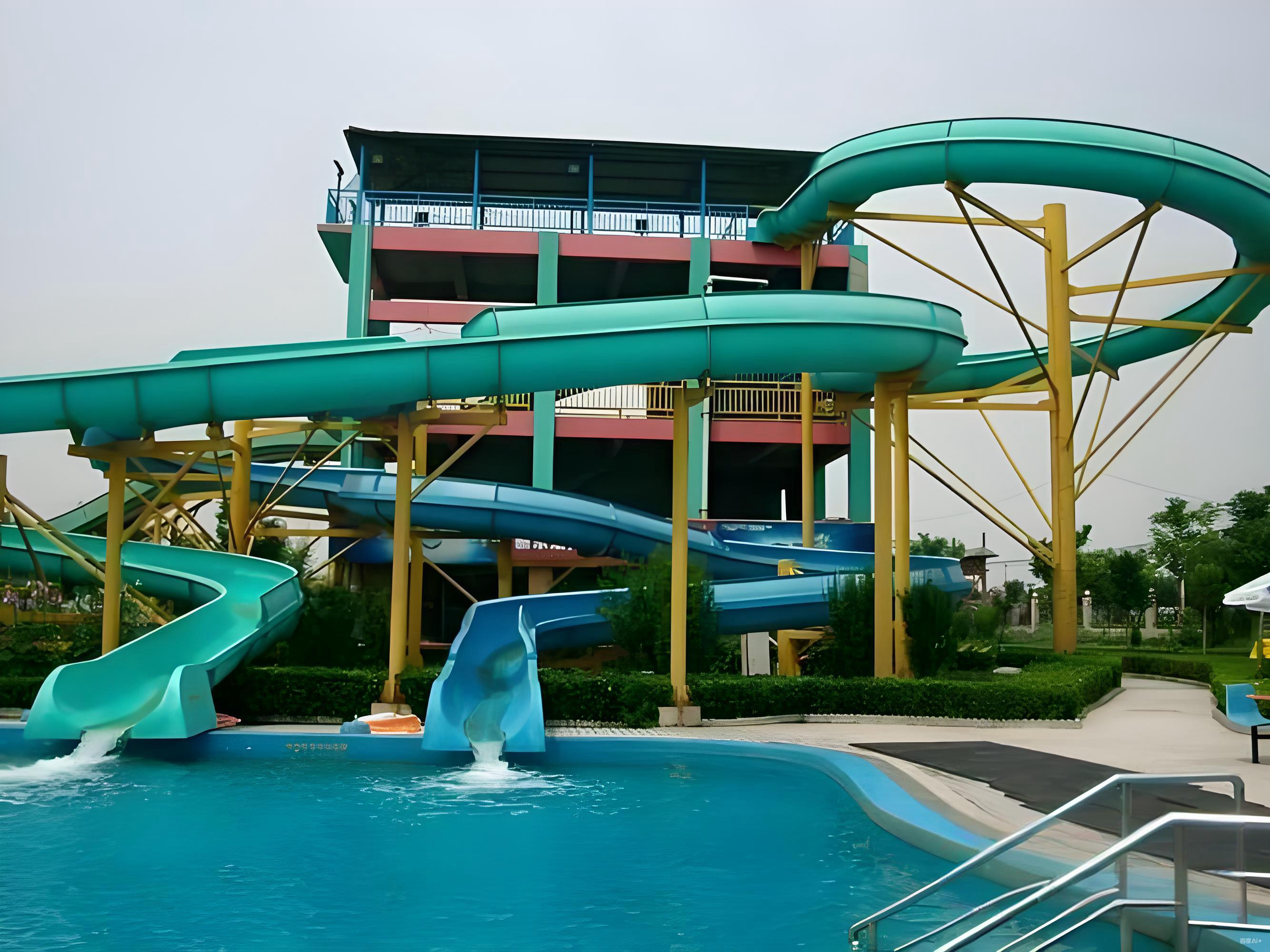 Fiberglass Steel Slide Manufacturer Suitable For Residential And Commercial