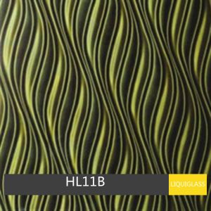 4mm Tinted Laminated Glass Liquid Stereoscopic Effect Pattern