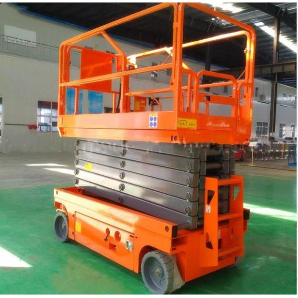 Buy Heavy Duty Scissor Lift Small Platform Convenient With 13.7m Lifting Height at wholesale prices