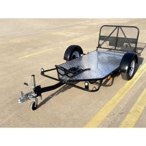 Galvanized Single Motorcycle Trailer Customized Motorcycle Cargo Trailer