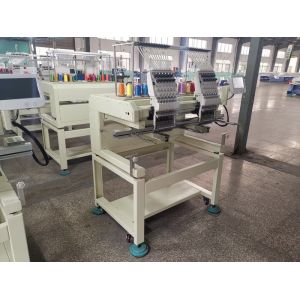 China Double Head Cap Embroidery Machine With 12 Needles Cutting System Stable on sale