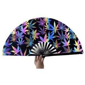 Cheap Promotional Traditional Hand Paper Folding Fan Bamboo Fan Customized