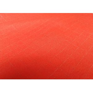 100 Cotton Suit Fabric Ordinary Textiles Overall Workwear Fabric Red Color