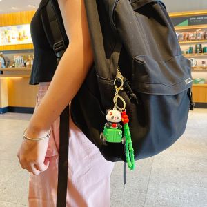 Silicone Keychain Pendants For Purse , Cute Panda Keychain Charms