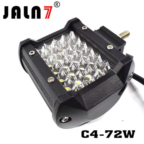 LED Light Bar JALN7 72W 4Rows Combo Beam LED Driving Lamp Super Bright Off Road Lights LED Work Light Boat Jeep