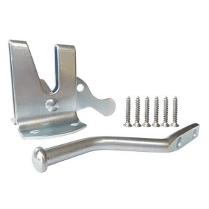 Quality Fence Self Locking Gate Latch White Galvanized Steel for sale