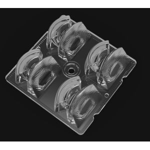 China 2X2 Customized PC 5050 LED Chips Stadium Lights LENS Polarizing 60 degrees on sale