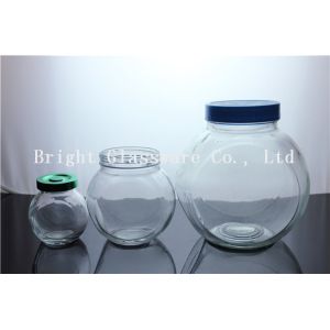 top popular glass candy jar with lid wholesale