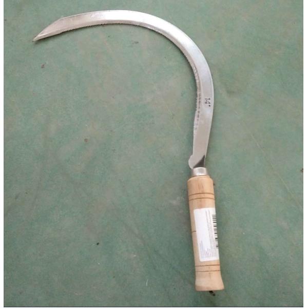 Buy 65Mn Agricultural Implements Sickle Wheat Harvest 0.3mm Thick Tempering at wholesale prices