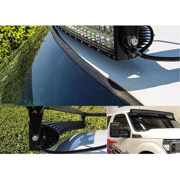 Waterproof IP67 Black Cover Curved 312W Led Light Bar 52Inch Led Car Lightbar