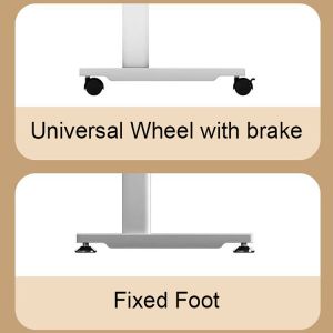 Home Office Wooden Stand Up Desk Height Adjustable Gaming Work Table with Panel
