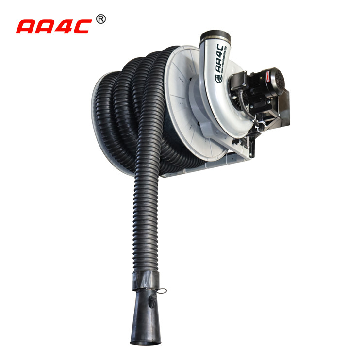 09 Type Motorized Vehicle Exhaust Extracting Hose Reel With Fan