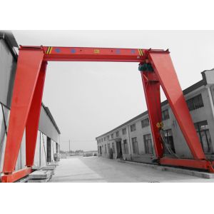 Gantry Crane With Electric Hoist , 10 Ton Single Beam Gantry Lift