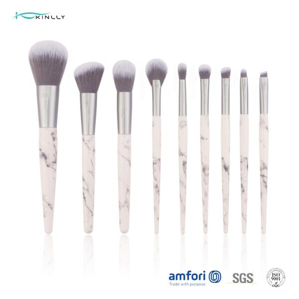 Buy Aluminum Ferrule ISO9001 9pcs Cosmetic Makeup Brush Set at wholesale prices