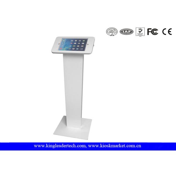 Lockable Round Corner ipad kiosk holder , tablet kiosk enclosure with Rugged