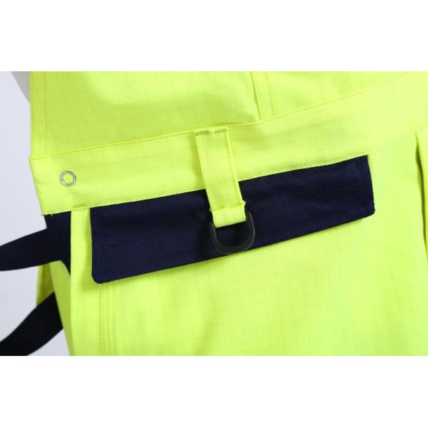 290gsm light weight arc protection Fire proof Bib Trousers , EN20471 HIVIS Flame Resistant Bib Pants