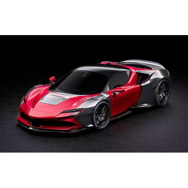 SF90 Ferrari Carbon Body Kit 2021 Widebody Kits ZE Style Wheel Arch