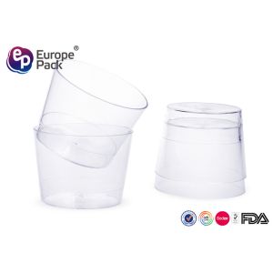 Disposable Plastic Tableware Round Dessert Cups For Food Packing